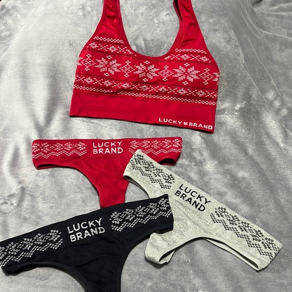 Lucky Brand Top and Thong Set - Picture 1 of 7